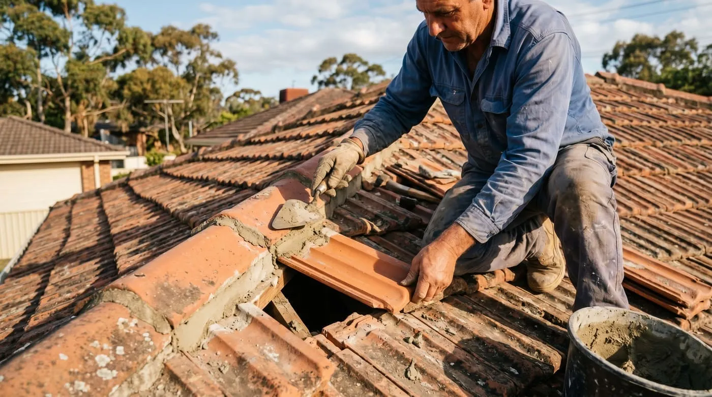 Tile Roof Repair work by Darling Downs Roofing in Toowoomba